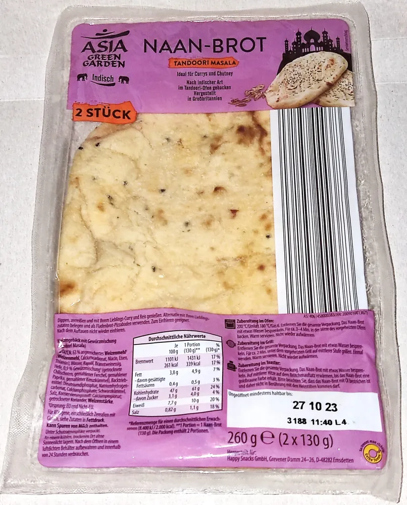 Naan-Brot - Tandoori Masala