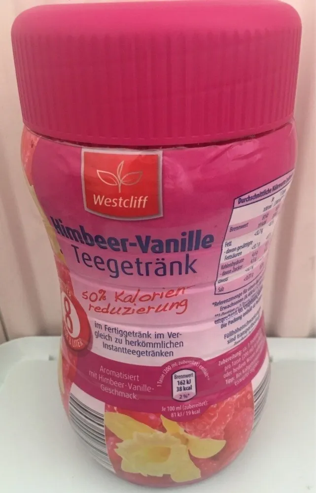 Himbeer-Vanille Teegetränk