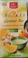 Grüner Tee aromatisiert Orange-Ingwer
