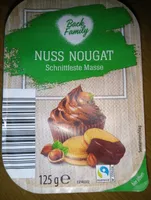 Nuss Nougat schnittfeste Masse