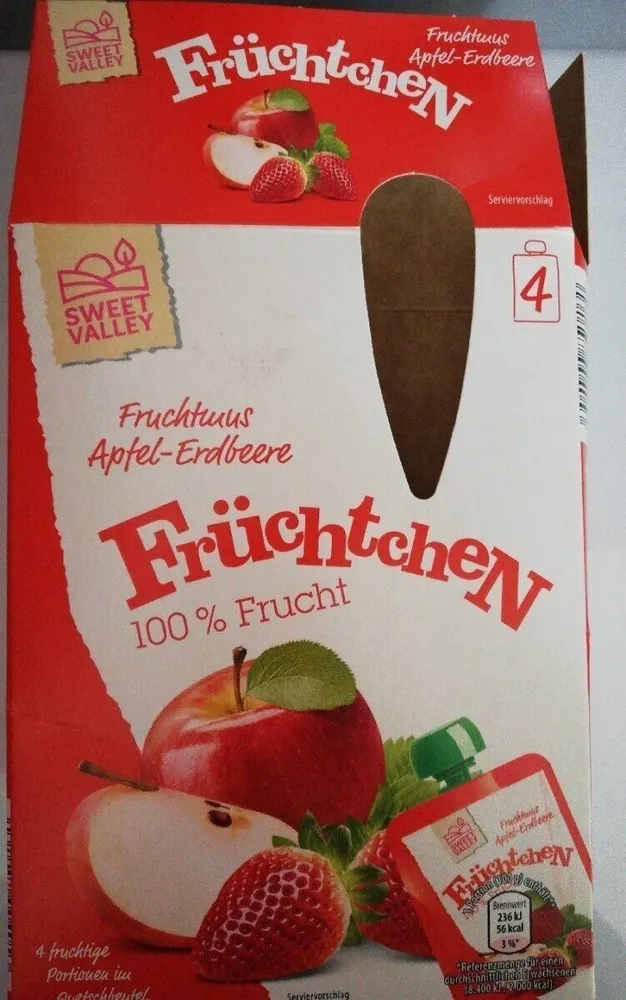 Früchtchen 100% Frucht Apfel-Erdbeere