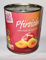 Pfirsiche halbe Frucht, leicht gezuckert