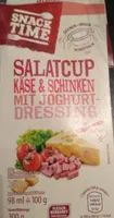 Salatcup - Käse & Schinken mit Joghurt-Dressing