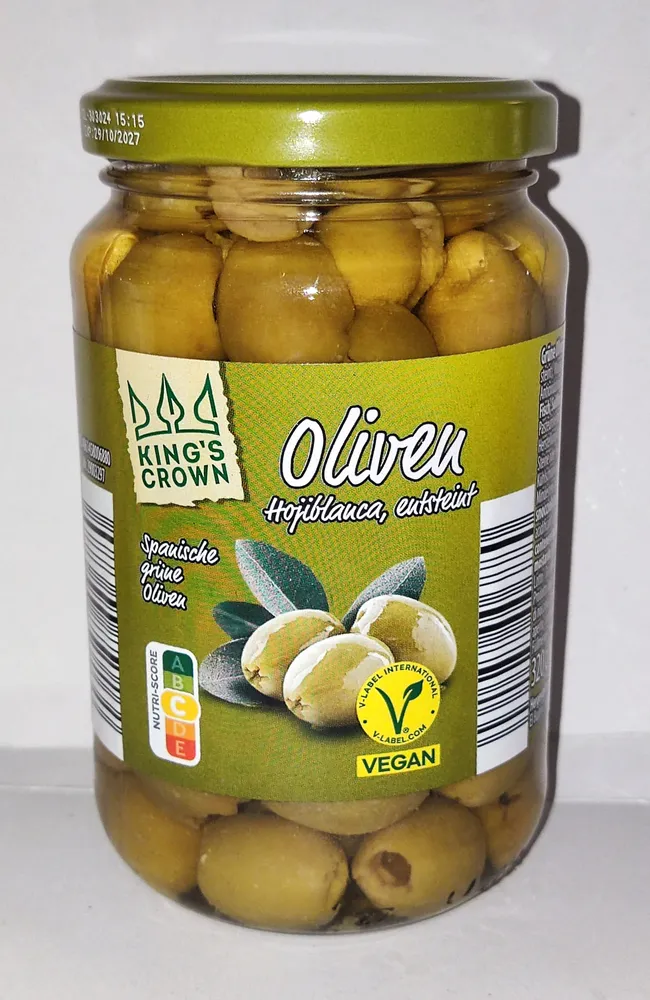 Spanische Grüne Manzanilla-Oliven, entsteint
