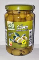 Spanische Grüne Manzanilla-Oliven, entsteint
