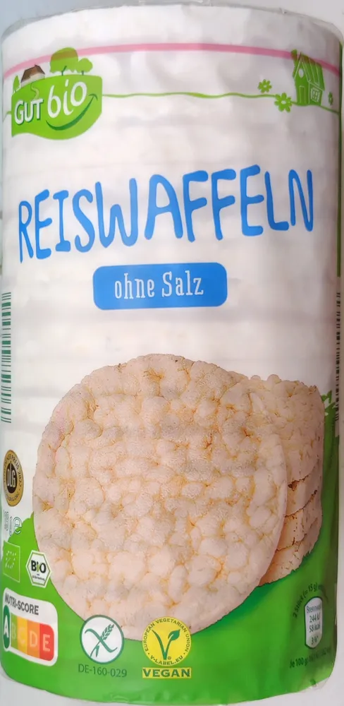Bio-Reiswaffeln ohne Salz