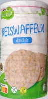 Bio-Reiswaffeln ohne Salz