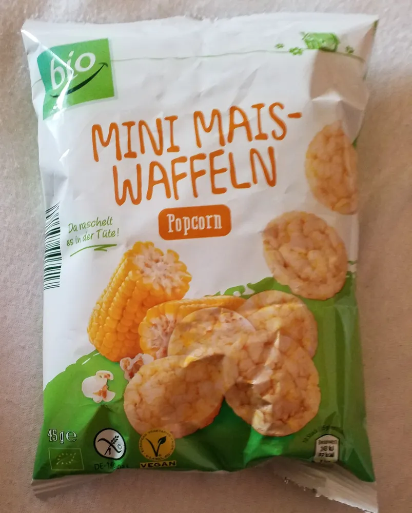 Bio Mini-Maiswaffeln - Popcorn
