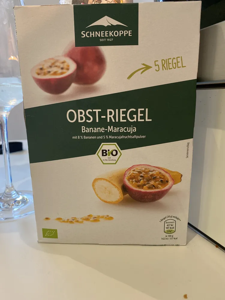 Bio Obst Riegel - Banane Maracuja