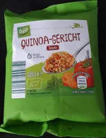 Bio quinoa-gericht tomate