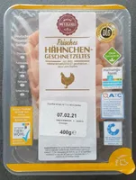 ALDI MEINE METZGEREI Huhn Hähnchen-Geschnetzeltes Frisch aus dem Brustfilet zum Braten Aus der Frischetruhe 3.29€ 400g Packung 1kg 9.98€