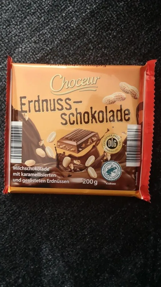 Erdnussschokolade