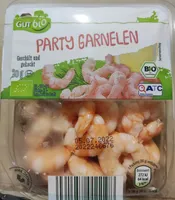 Bio-Partygarnelen, geschält und gekocht