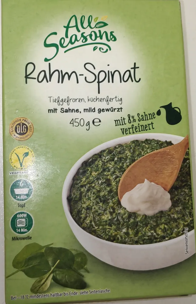 Rahm-Spinat