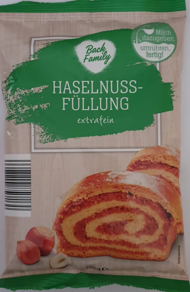 Haselnussfüllung extrafein