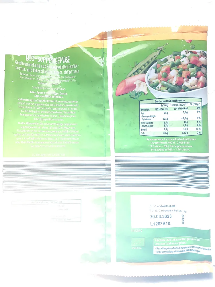 Bio-Suppengemüse