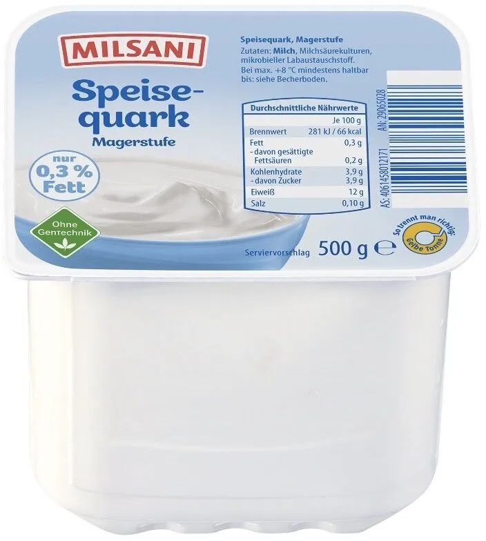 Speisequark Magerstufe