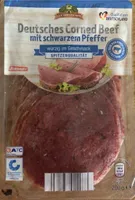 Deutsches Corned Beef mit schwarzem Pfeffer