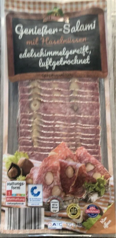 Genießer-Salami mit Haselnüssen, luftgetrocknet