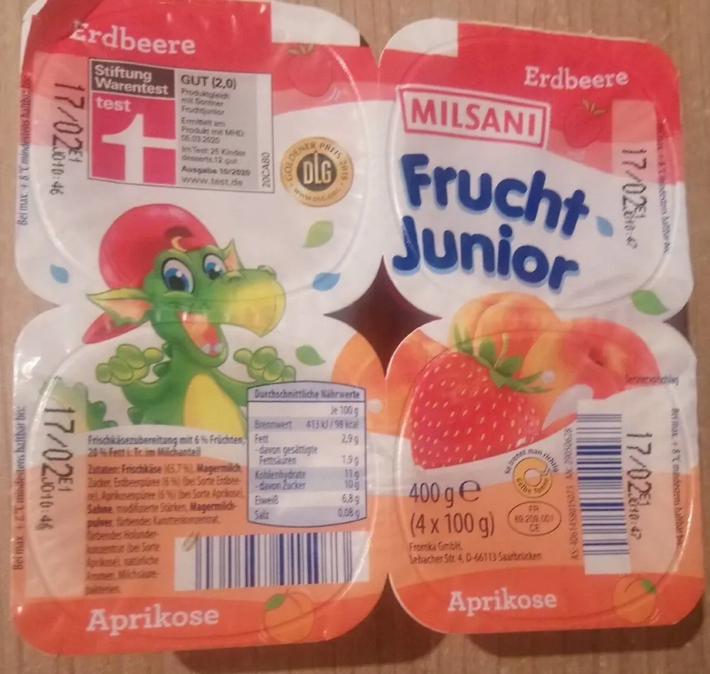 Frucht-Junior - Erdbeere + Aprikose