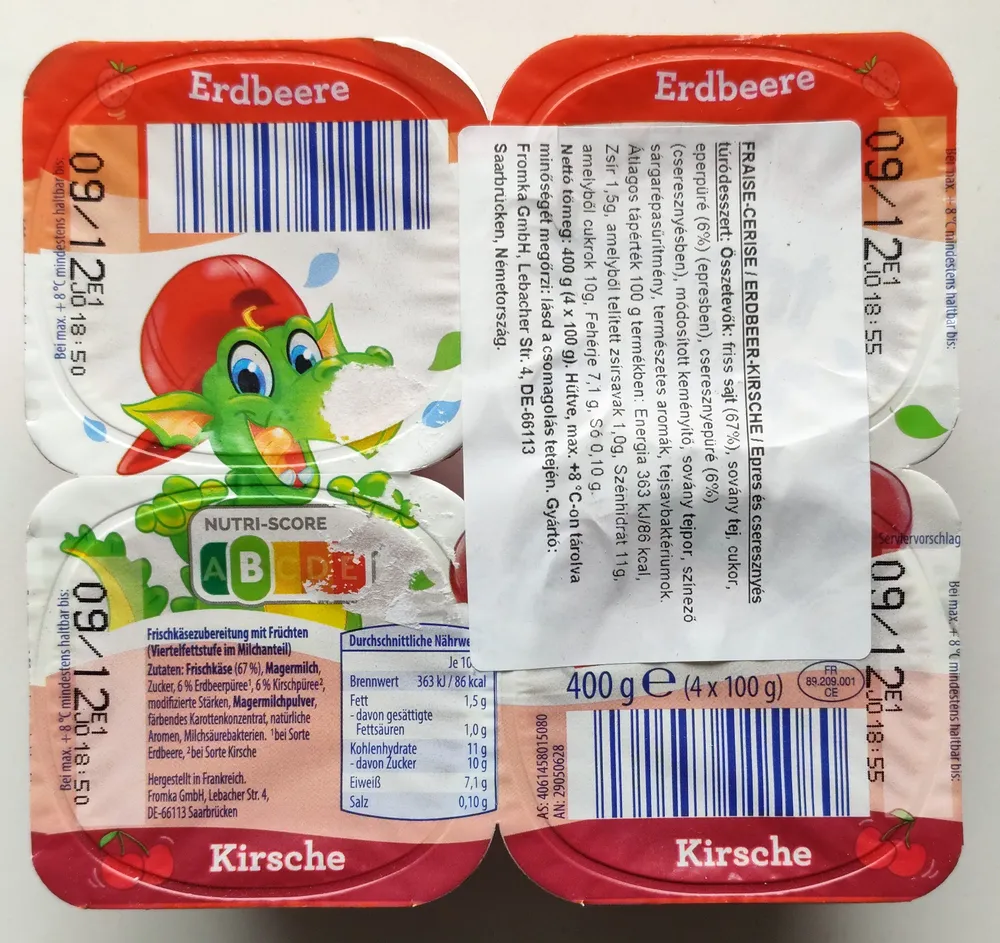 Frucht-Junior - Erdbeere + Kirsche