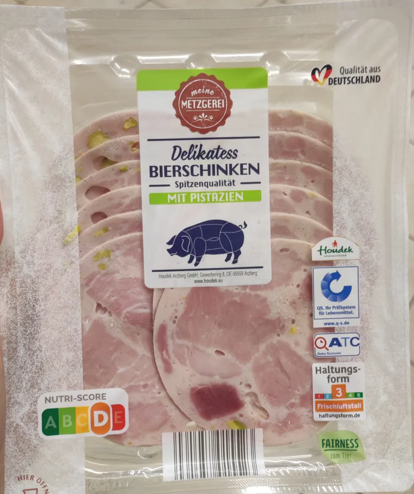 Delikatess-Bierschinken mit Pistazien