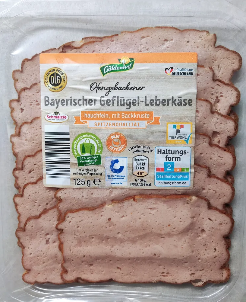 Bayerischer Geflügel-Leberkäse