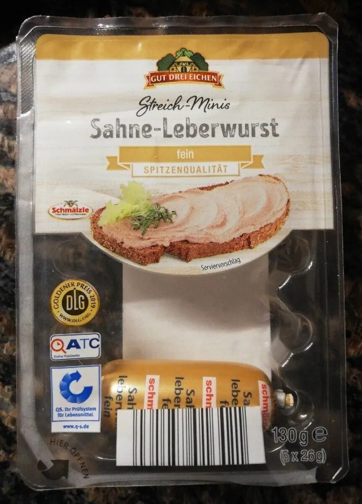 Sahne-Leberwurst