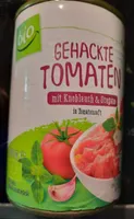 Gehackte Bio-Tomaten - Knoblauch & Oregano