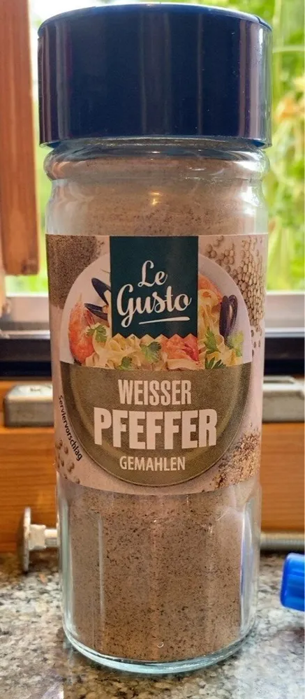 Weisser Pfeffer Gemahlen