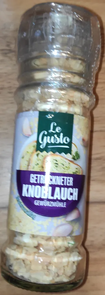 Getrockneter Knoblauch Gewürzmühle