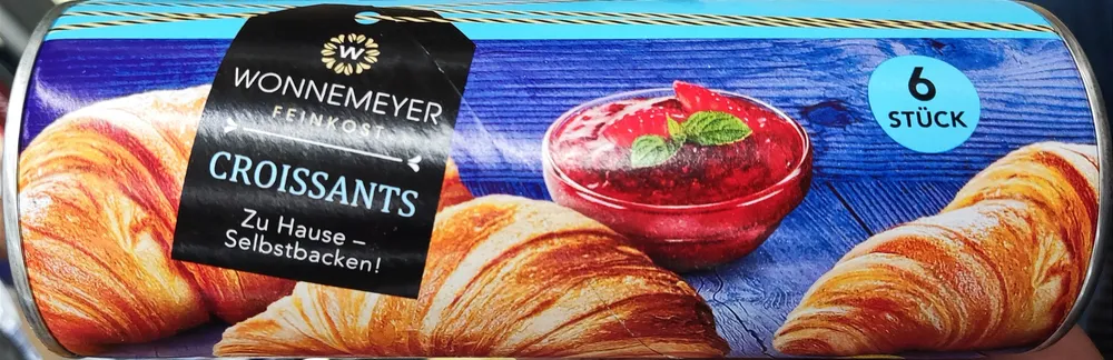 6 Croissants - Teig zum Backen