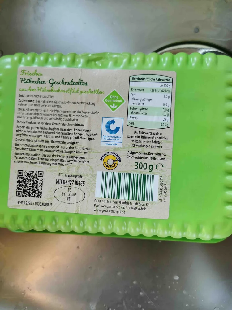 Hähnchen Geschnetzeltes