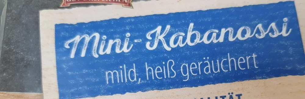 Mini kabanossi