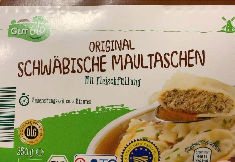 Schwäbische Bio-Maultaschen mit Fleischfüllung