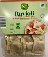 Bio-Ravioli mit Tomaten und Mozzarella