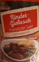 Fleisch Rindergulasch in Bratensauce
