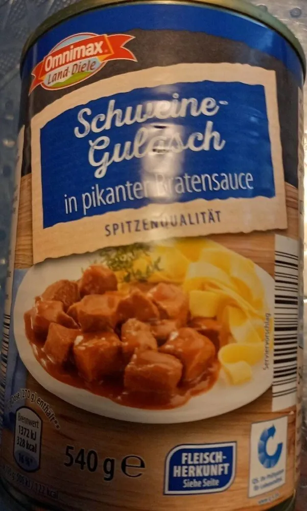 Fleisch Schweinegulasch in Bratensauce