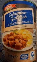 Fleisch Schweinegulasch in Bratensauce