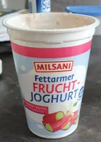 Milsani Fruchtjoghurt  Rhabarber Vanille