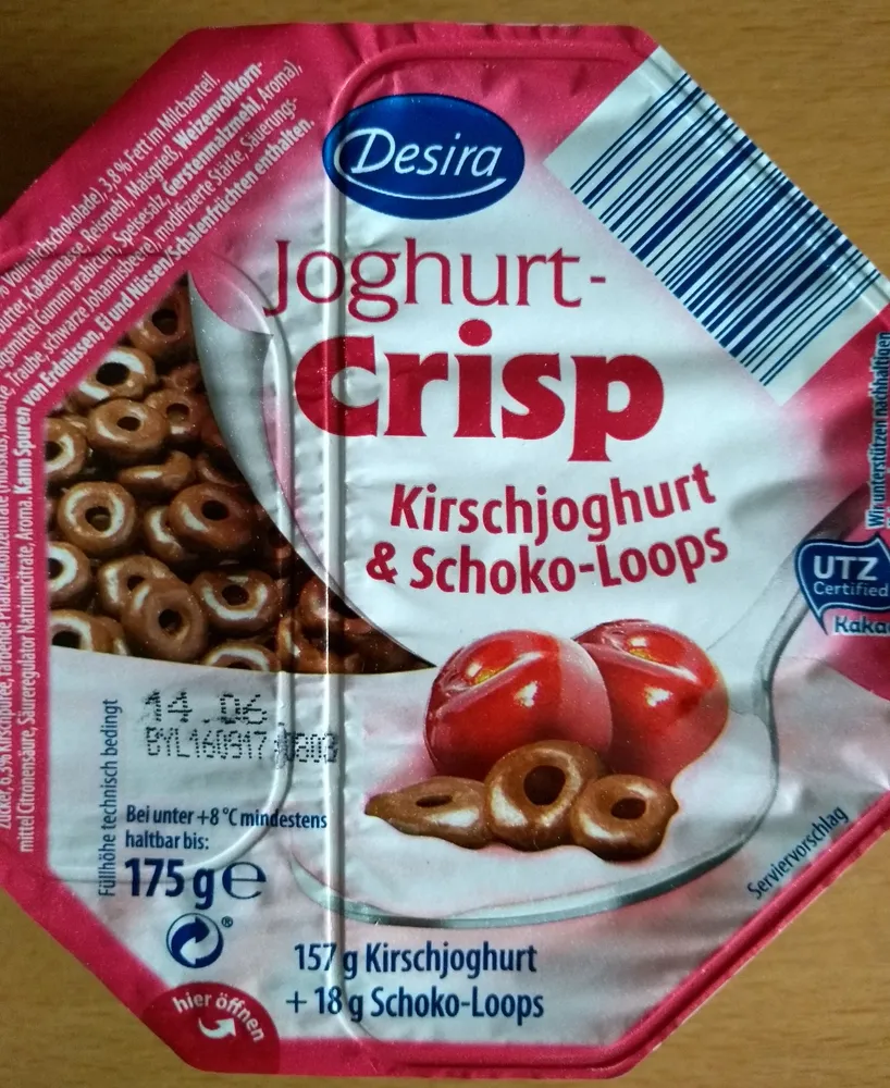 Joghurt-Crisp Kirschjoghurt & Schoko-Loops