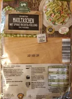 Geschnittene Maultaschen mit Spinat-Ricotta-Füllung