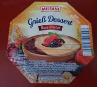 Grieß Dessert Rote Grütze