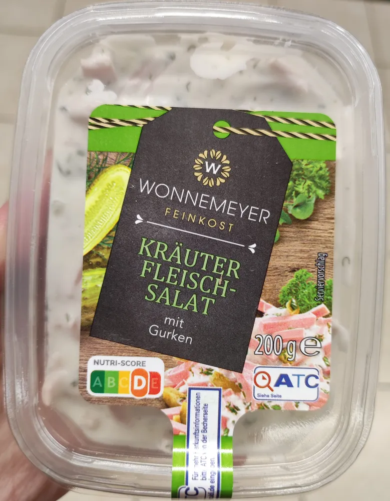 Kräuter-Fleischsalat mit Gurken