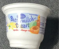 Buttermilchdessert - Aprikose-Mango-Vanille