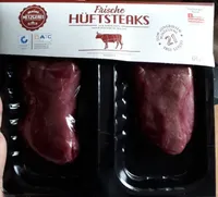 Frische Hüftsteaks vom Jungbullen