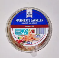 Marinierte Garnelen - Tomate-Chili