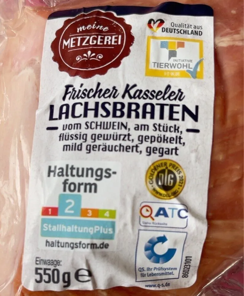 Frischer Kasseler Lachsbraten