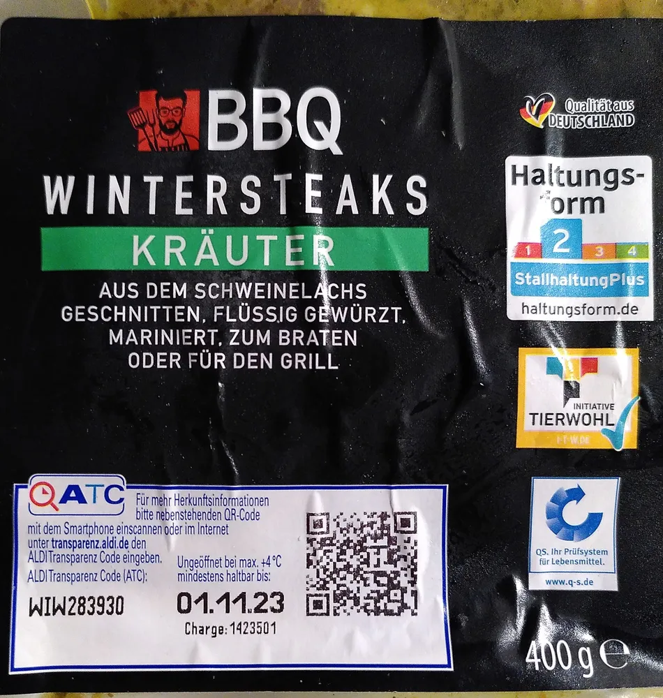 Wintersteaks Kräuter