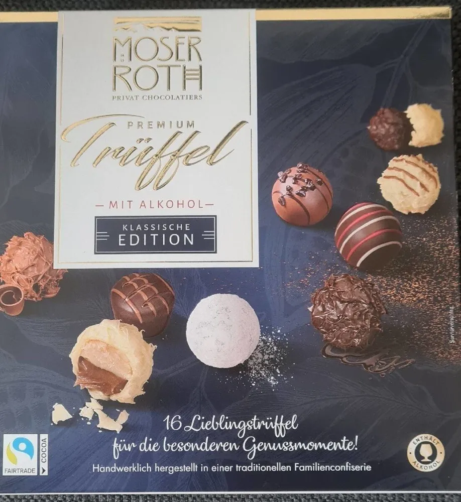Premium-Trüffe mit Alkohol - Klassische Edition
